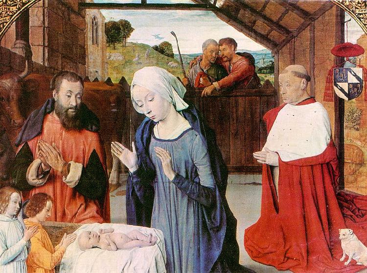 Jean Hey The Nativity of Cardinal Jean Rolin